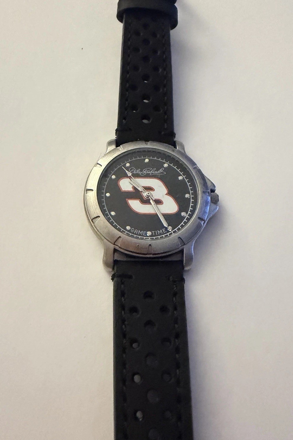 Dale Earnhardt #3 NASCAR Game Time Driver Series Watch New Leather Racing Strap