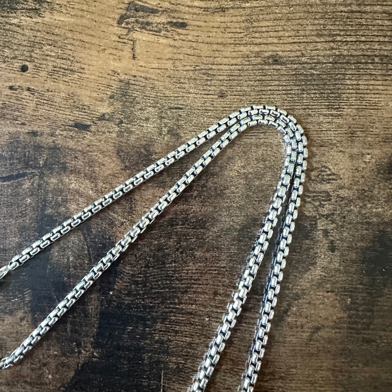 David Yurman Medium Box Chain Necklace – 3.6mm – 22″ – FREE SHIPPING