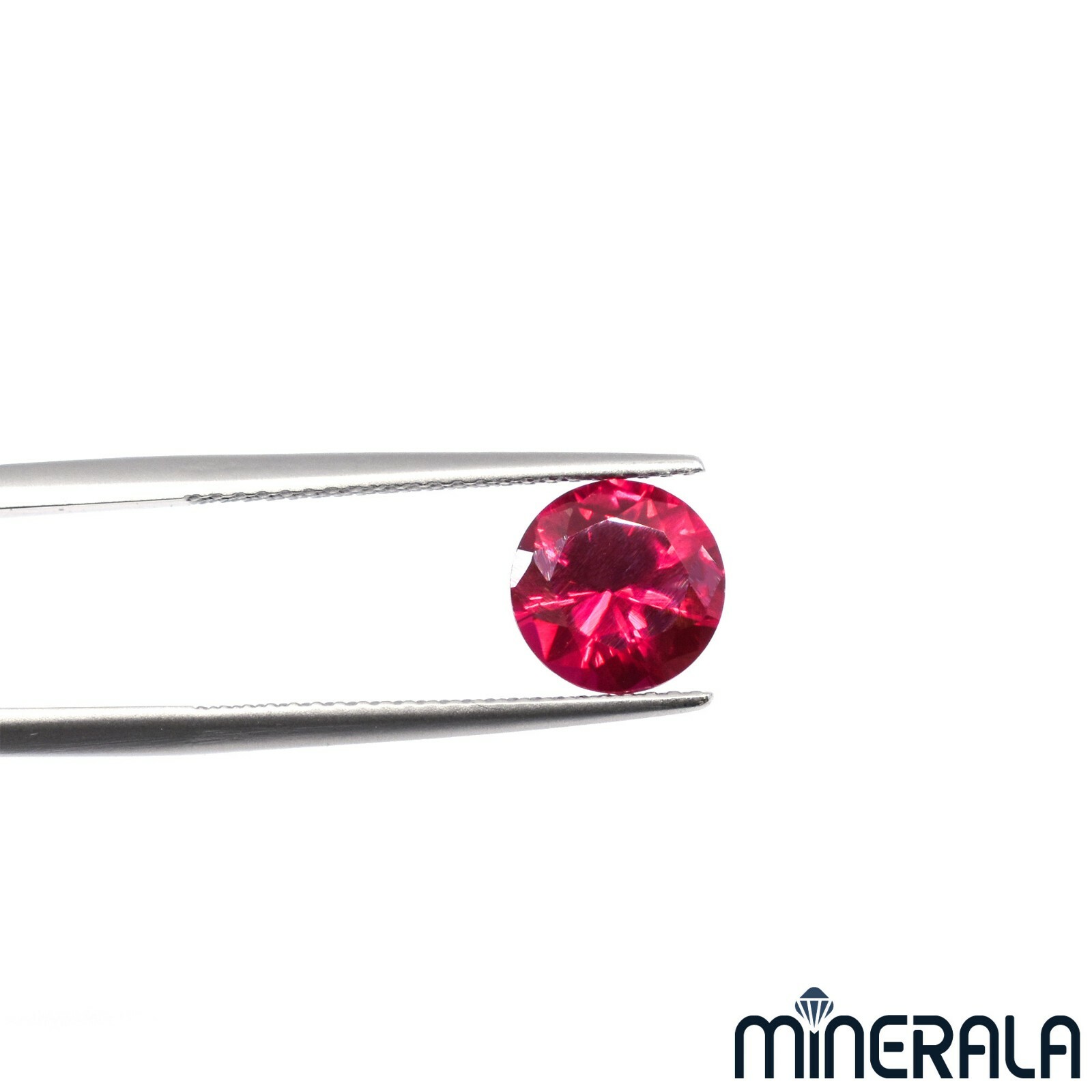 RUBY CORUNDUM LAB CREATED ROUND FACETED LOOSE GEMSTONE 1mm – 8mm WP0277C