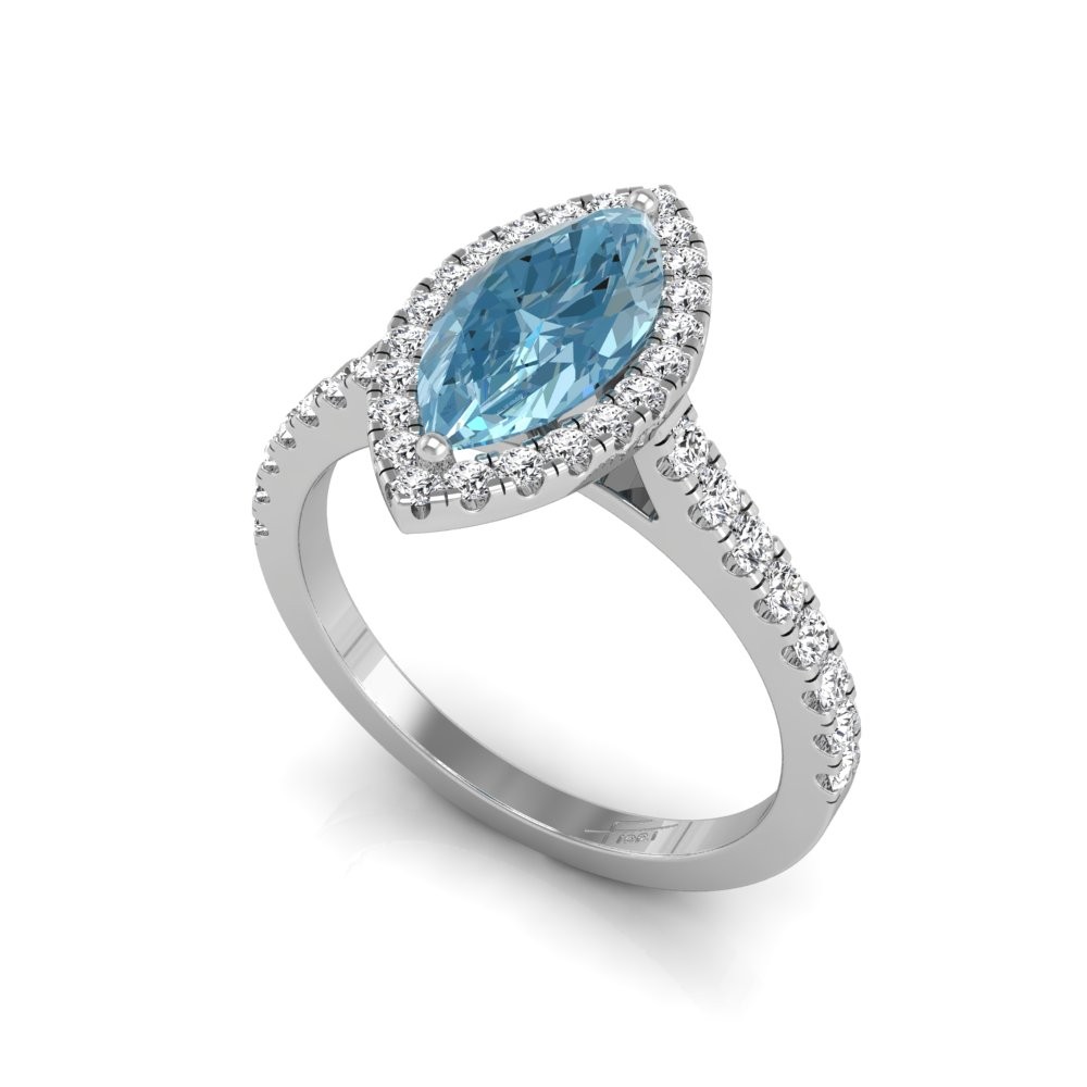 1.24ct Marquise Lab Grown Diamond Engagement SOLD 18K White Gold
