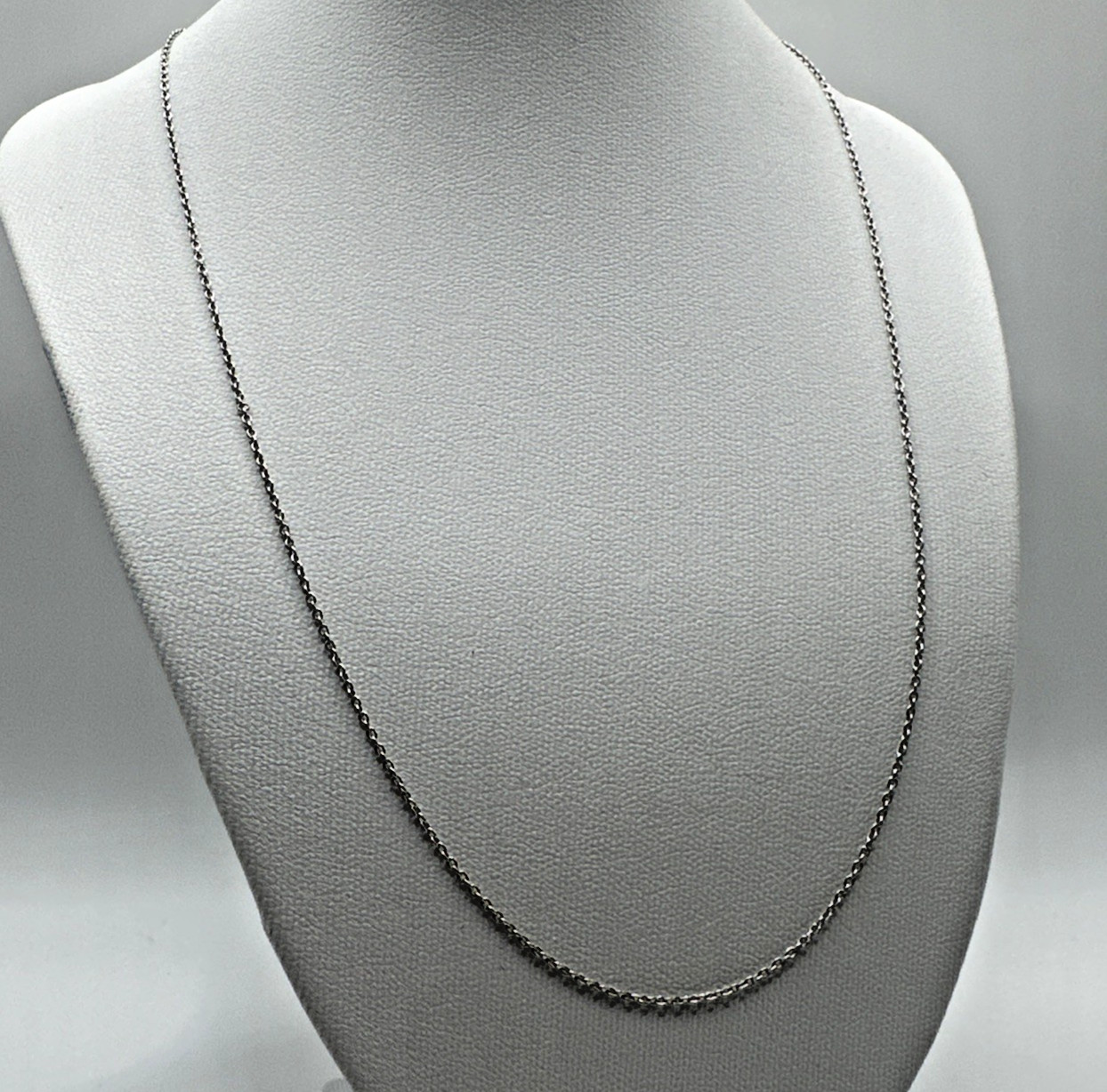 Sterling Silver Dainty Chain Necklace 17 Inches