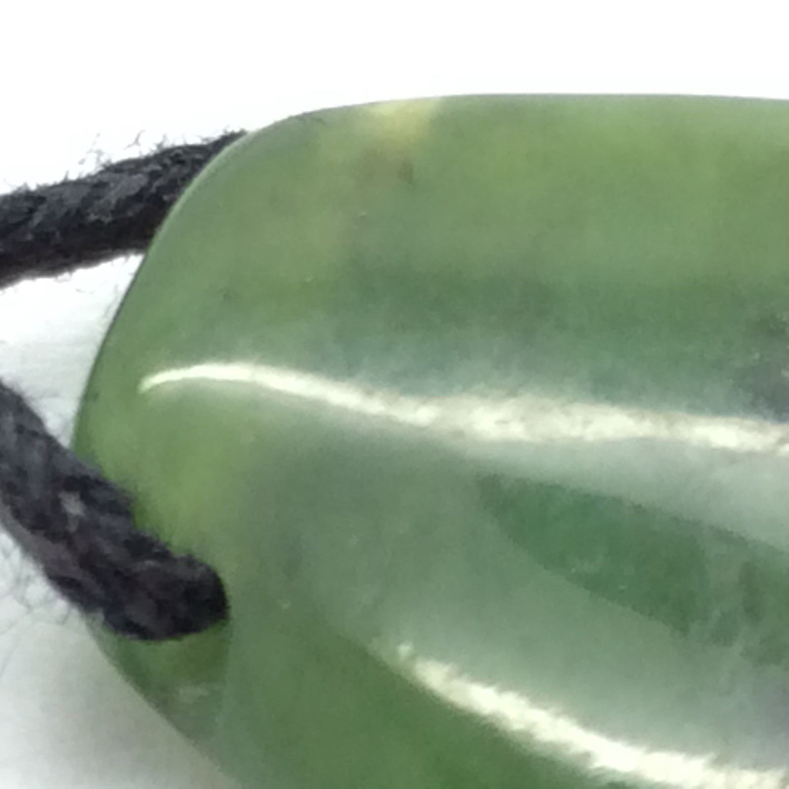 Canada Jade Drop Pendant Green Nephrite Jade Stone Necklace British Columbia #1