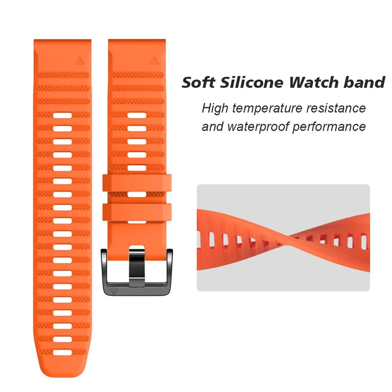 QuickFit Silicone For Garmin Fenix 7S 7 7 Pro 6 5 5S Pro Epix Gen 2 Band Strap