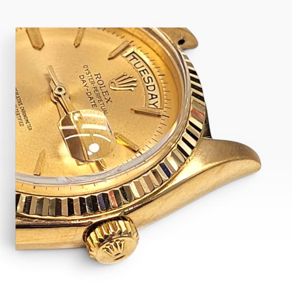Rolex Day-Date President 36mm 18K Yellow Gold Tropical Dial Watch 1803 Year 1963