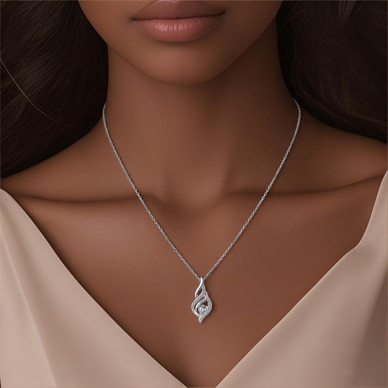 PANDACH Sterling Silver Conch Shell Pendant Necklace for Women Jewelry Gifts