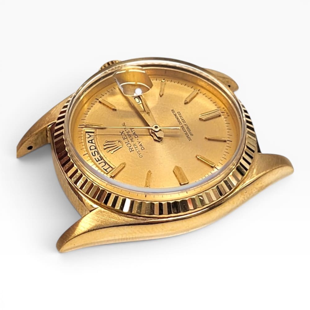 Rolex Day-Date President 36mm 18K Yellow Gold Tropical Dial Watch 1803 Year 1963