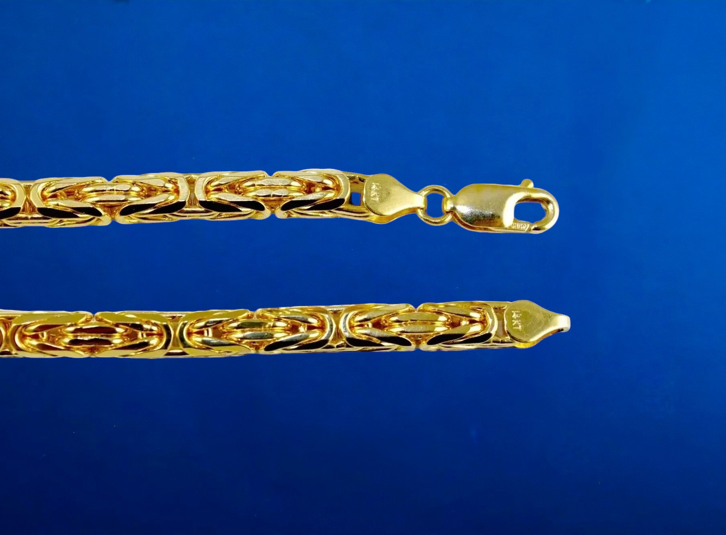 14K Yellow Gold 2mm-5mm Byzantine Square Box Chain Necklace All Sizes Real