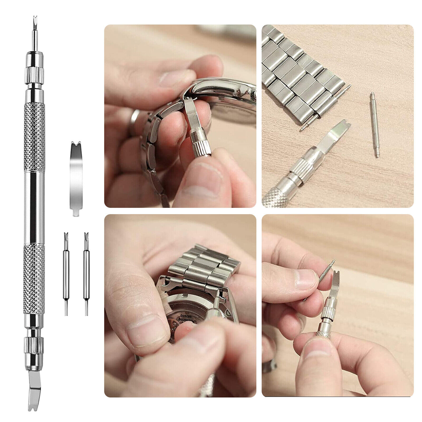 Adjustment Watch Band Strap Bracelet Link Pin Remover Repair Resizing Tool Kits