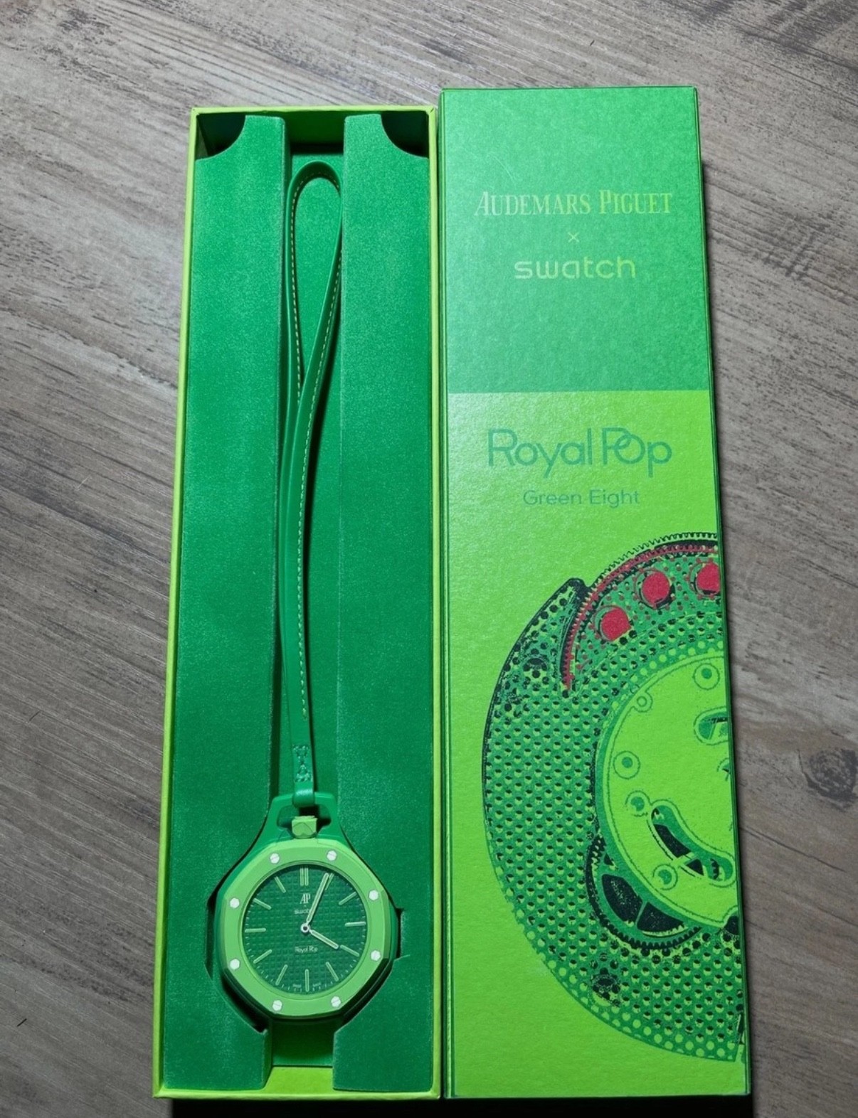 Swatch x Audemars Piguet Bioceramic Royal Pop Green Eight WILL SHIP SAME DAY ✅