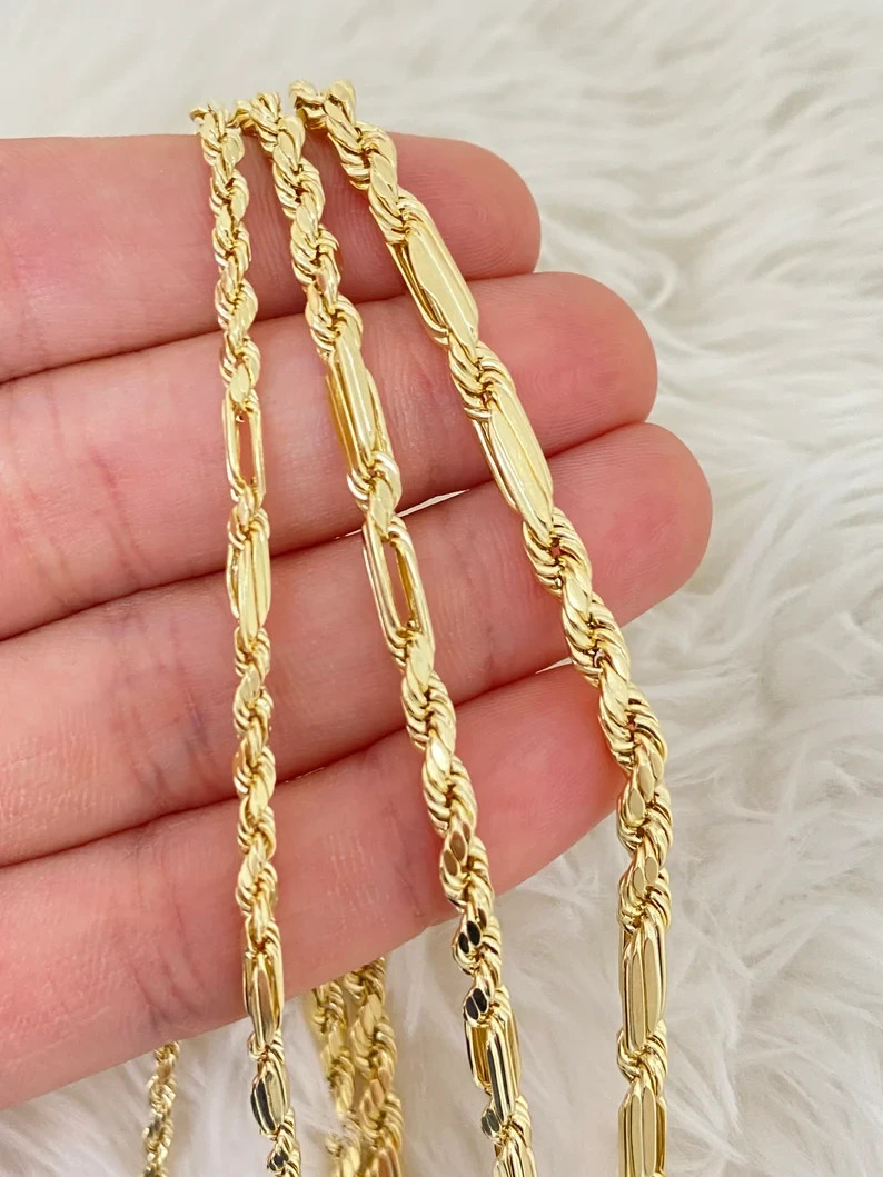 10K Yellow Gold Hollow Milano Bracelet Diamond Cut Real Gold Unisex 2.5mm-5mm