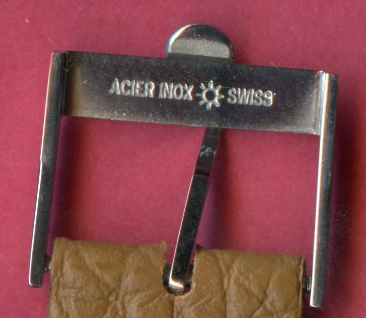 VINTAGE STEEL OR GOLD PLATED OMEGA BUCKLE 16mm INTERNAL DIAMETER – NO STRAP