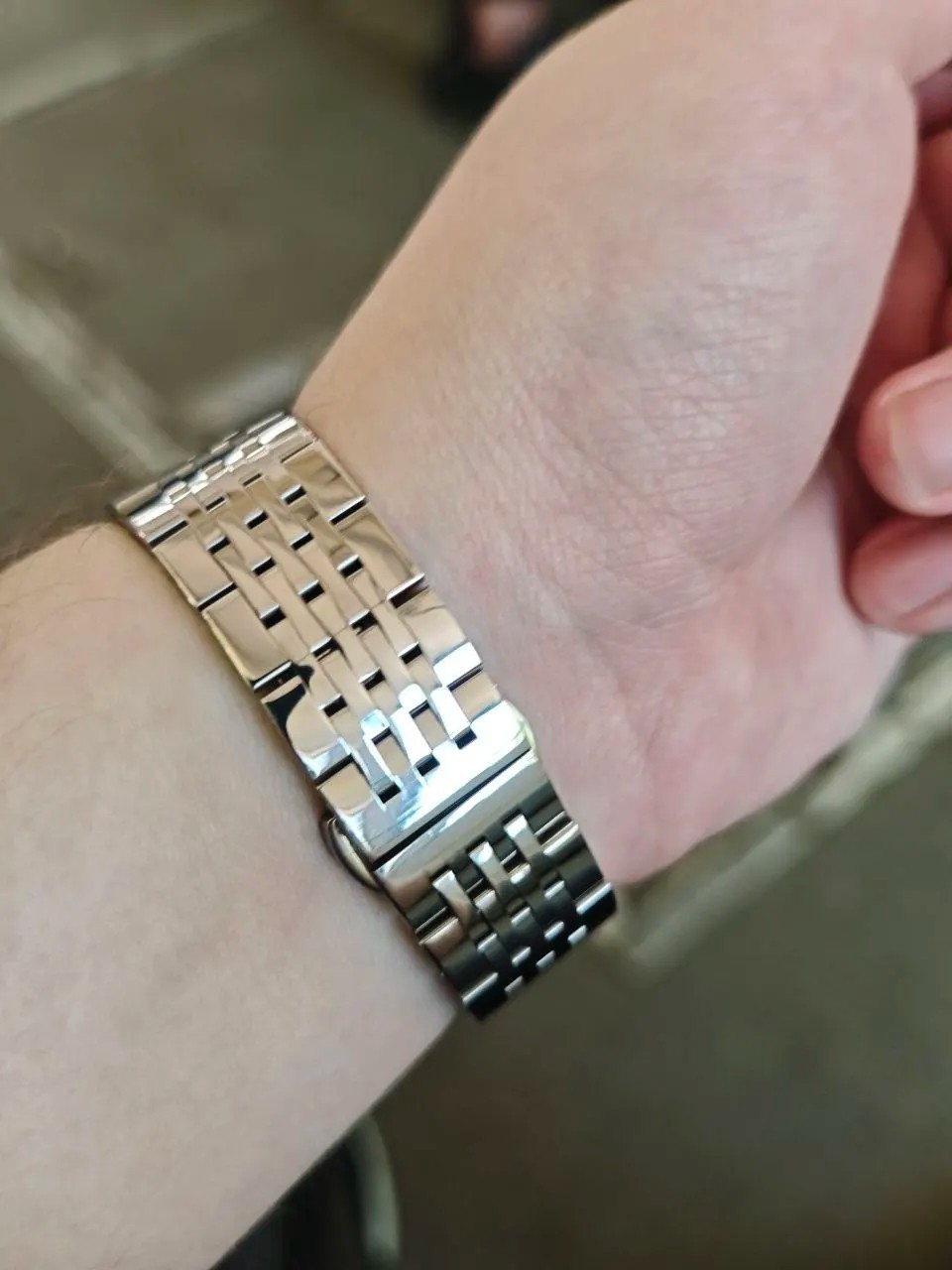 Stainless Steel Watch Band Polished Metal Set 18mm 19mm 20mm 21mm 22mm 23mm 24mm