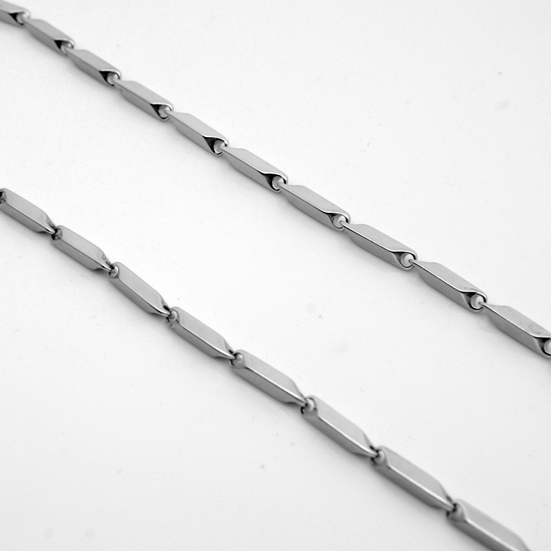 5pcs 3mm Stainless Steel Chain Necklace for Men Jewelry Pendant Accessories