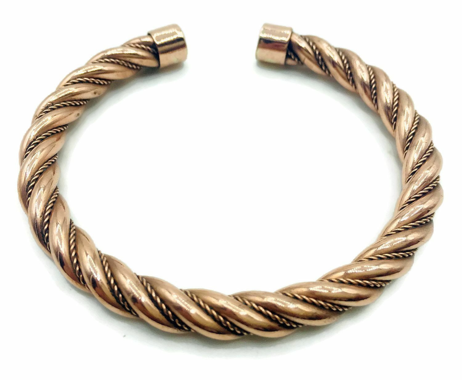 Vintage Style Twisted 100% Pure Copper Handmade Healing Bracelet.