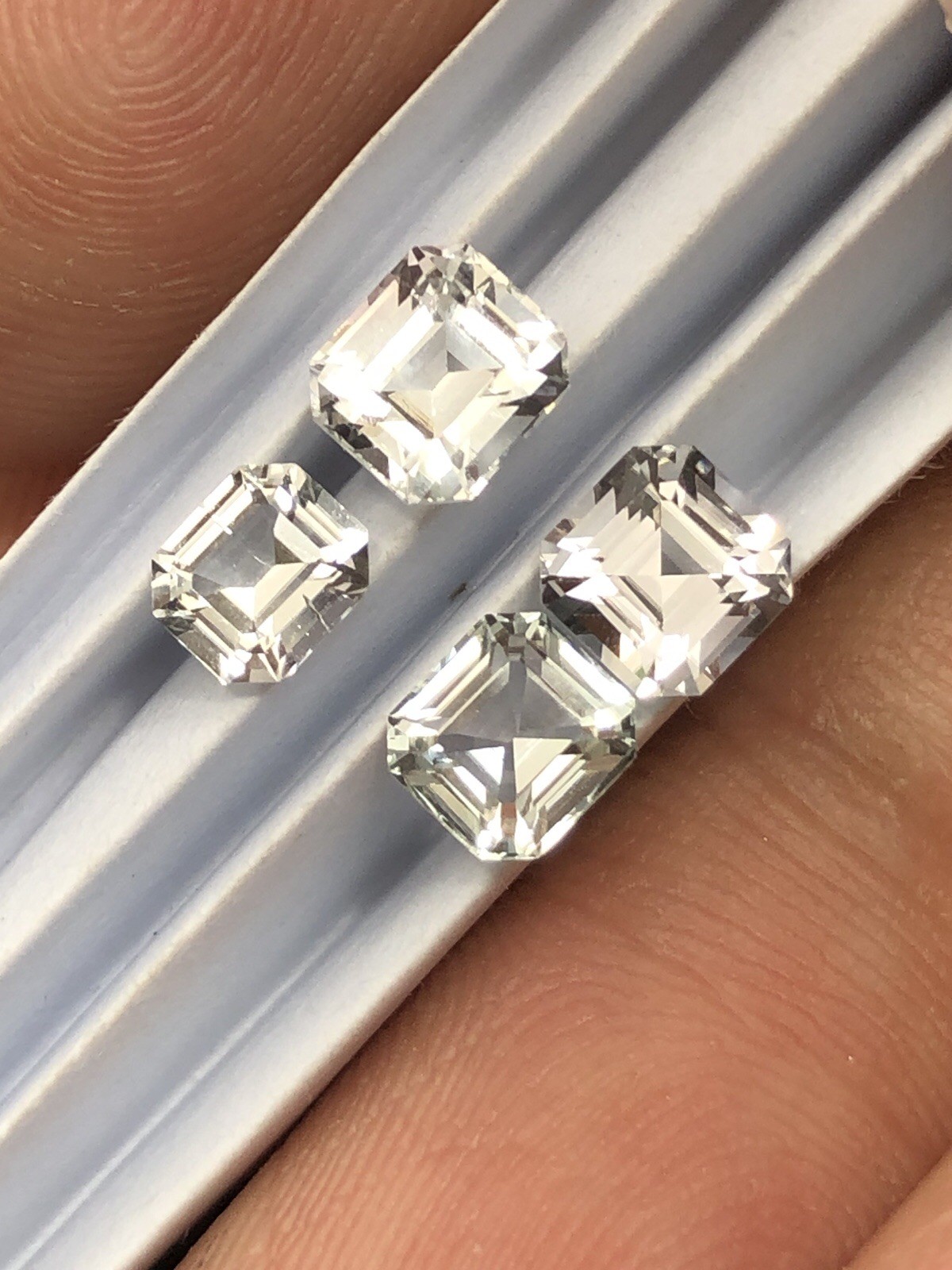 2.9 Ct Colorless Faceted Tourmaline Lot From Afghanistan