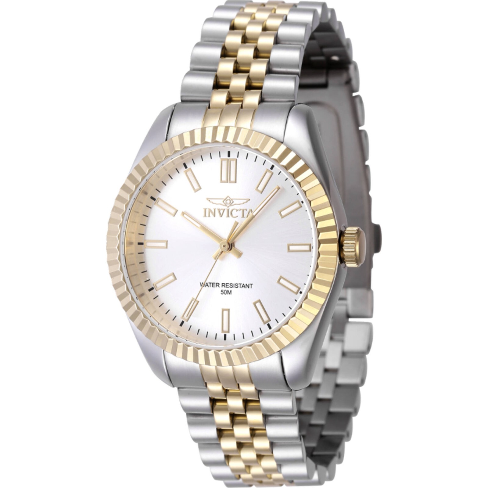 Invicta Women’s Watch Specialty Quartz Silver Dial Two Tone Steel Bracelet 47500