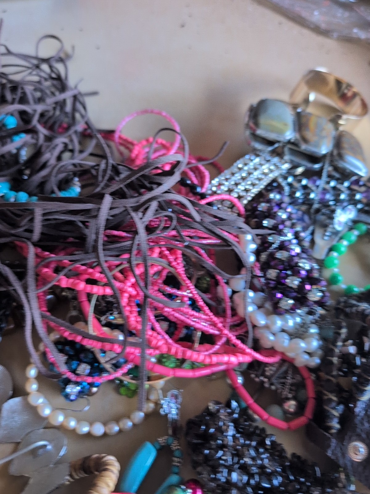HUGE Vintage to Now ALL UNSEARCHED Jewelry Lot Wearable Craft Estate Find 4lbs