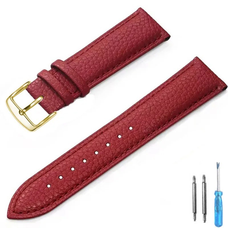 Genuine Leather Watch Band 12mm 14mm 16mm 18mm 20mm 22mm Watch Strap for Man Wom