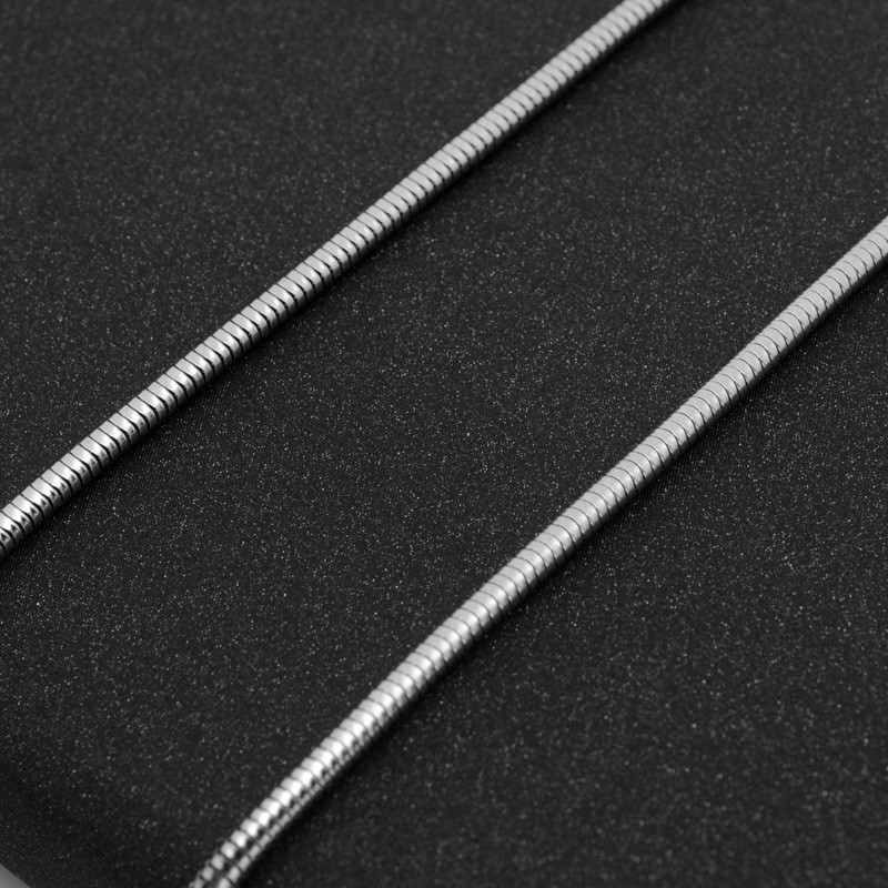 Wholesale 5pcs 1.5/2.4/3.2mm Stainless Steel Snake Chain Necklace for Men Women