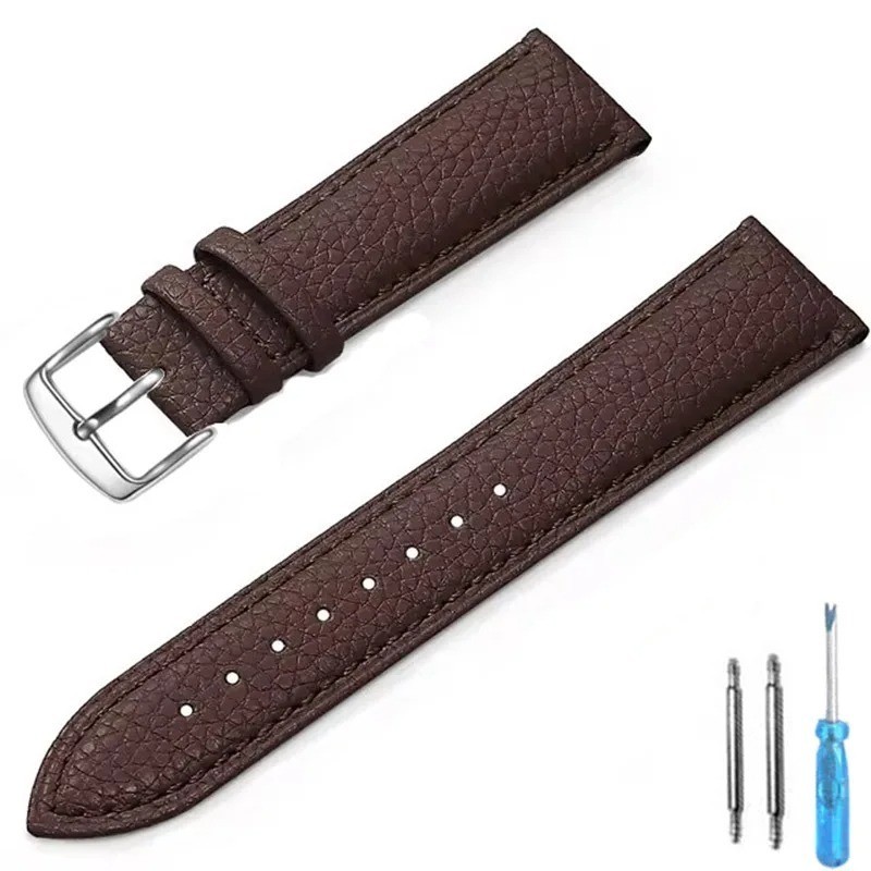 Genuine Leather Watch Band 12mm 14mm 16mm 18mm 20mm 22mm Watch Strap for Man Wom