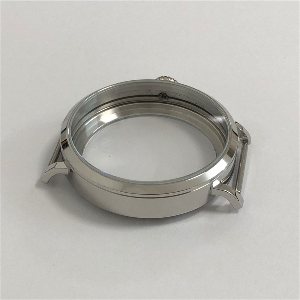 NEW 46mm Watch Case Mineral Glass Crystal for ETA6497/6498/ST3600/3621 Movements