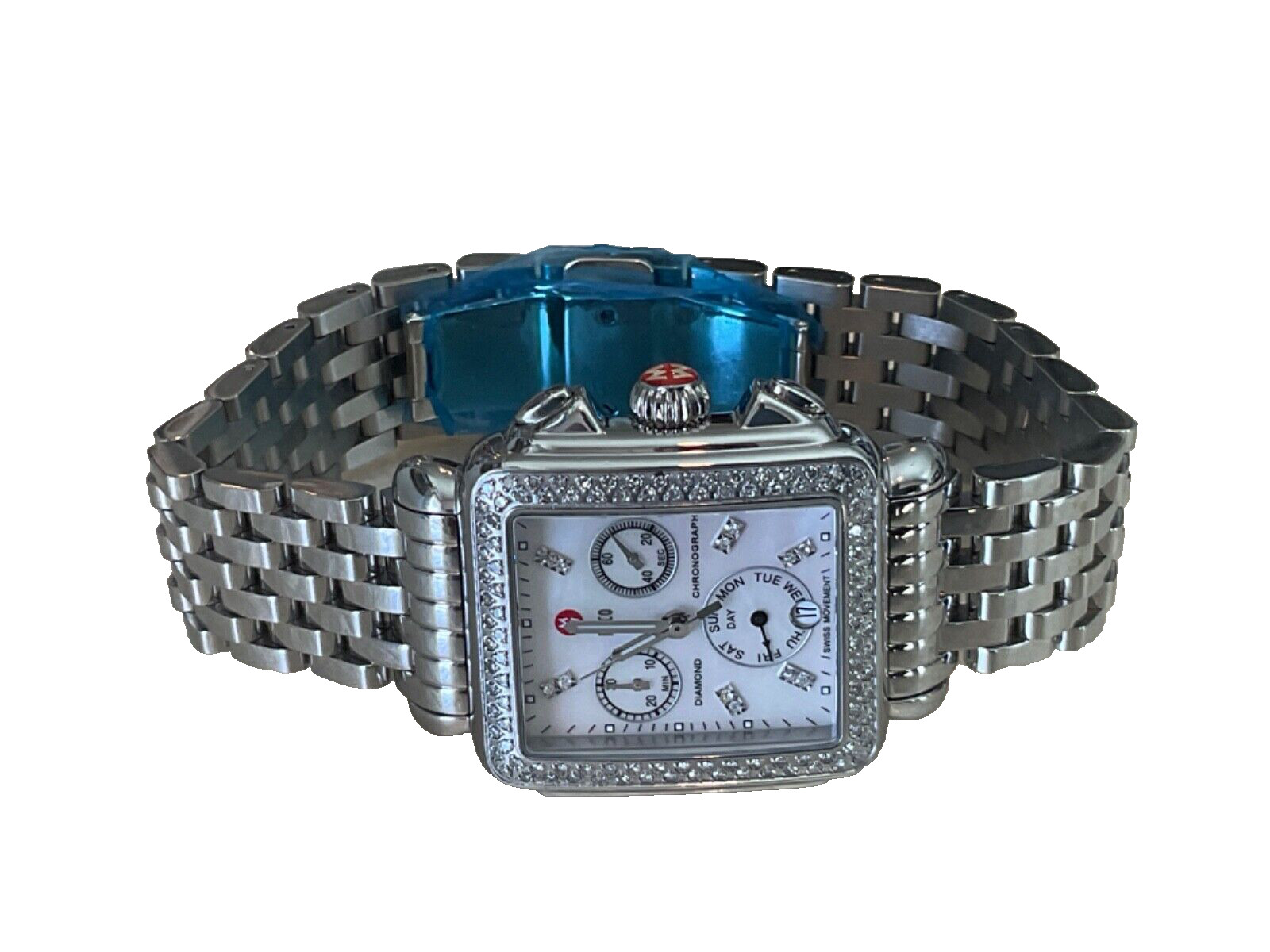Michele Deco Diamond Signature Diamond Stainless Watch – MW06P01A1046 $2495