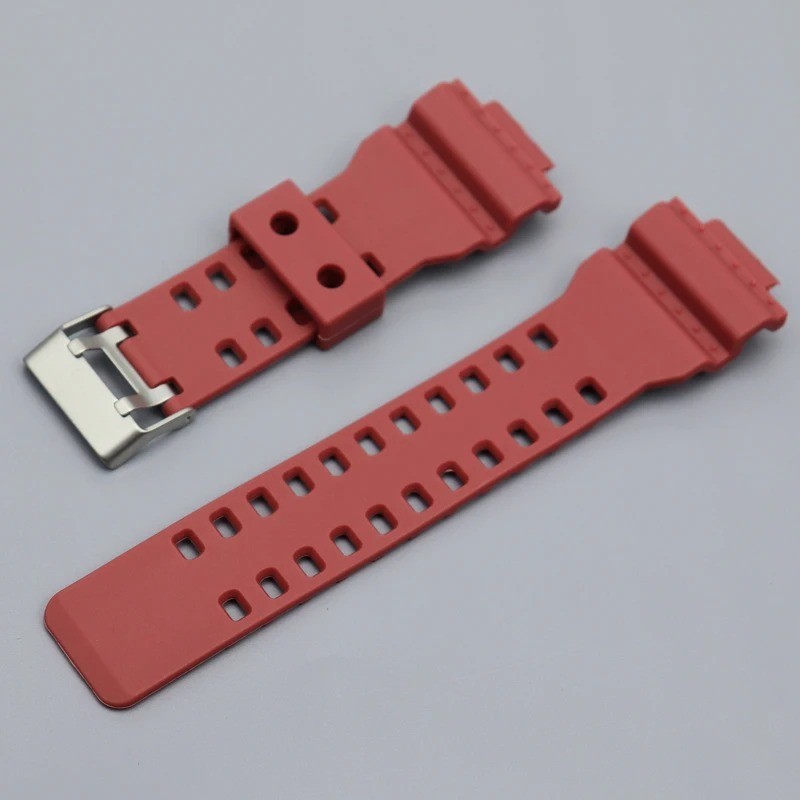 16mm Black Rubber Waterproof Watch Band For G-SHOCK ,GA-100 GA-110 GA-120