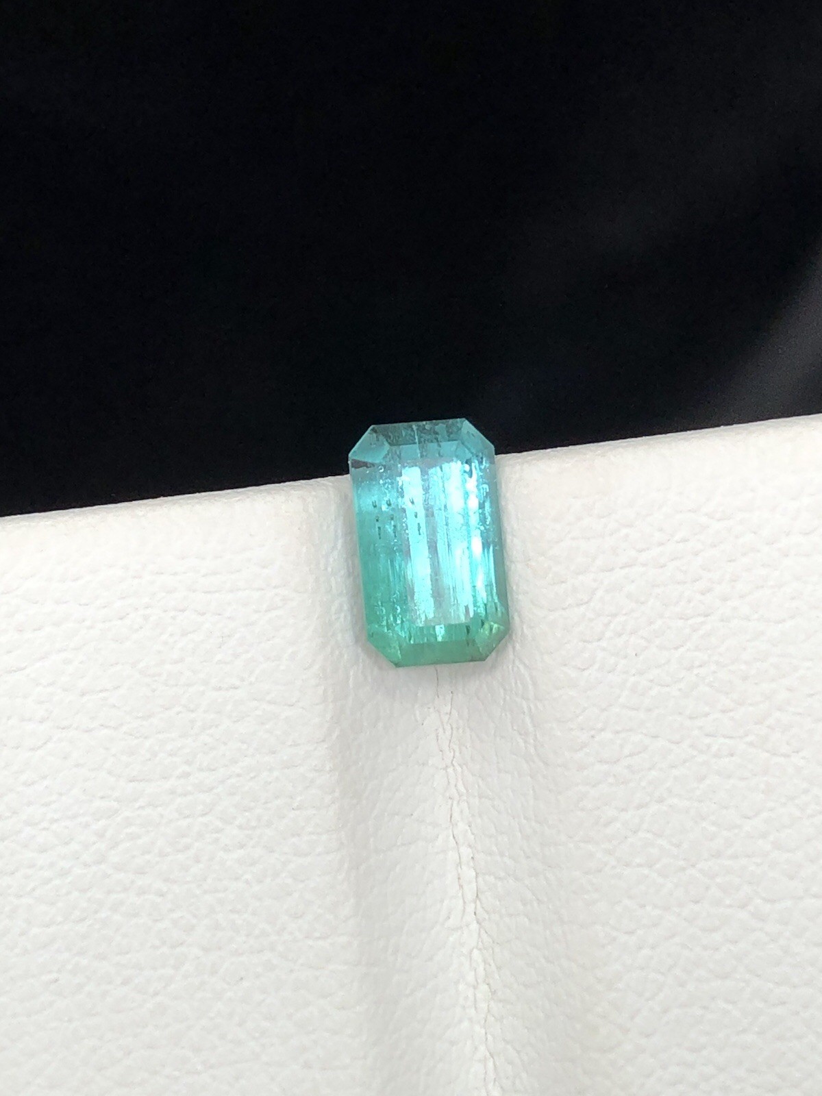 1.35 Ct Natural Blue Green Tourmaline | Emerald Cut Loose Gemstone