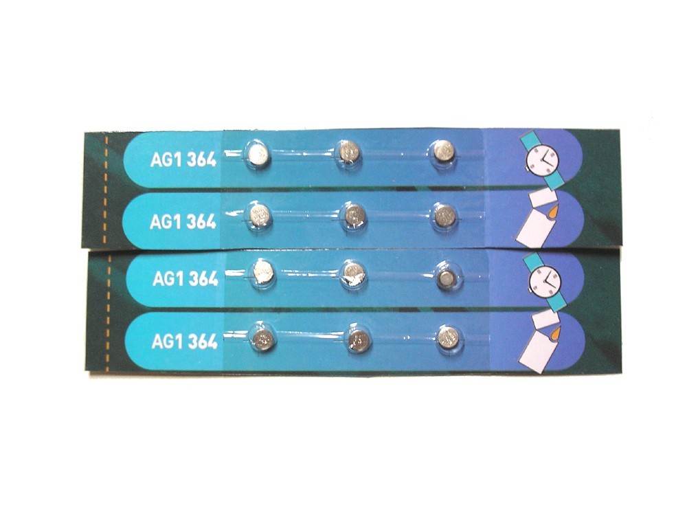 12 pcs AG1 364 LR621 1.5V Button Watch Battery