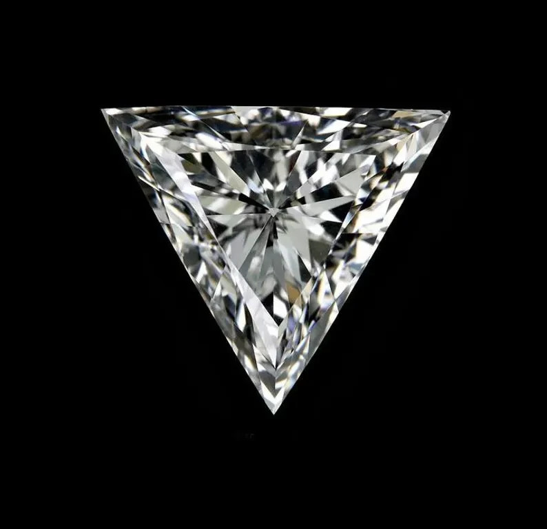 CERTIFIED 1.05 Ct Earth-Mined Natural Diamond traingle cut LOOSE VVS1/ 6 mm
