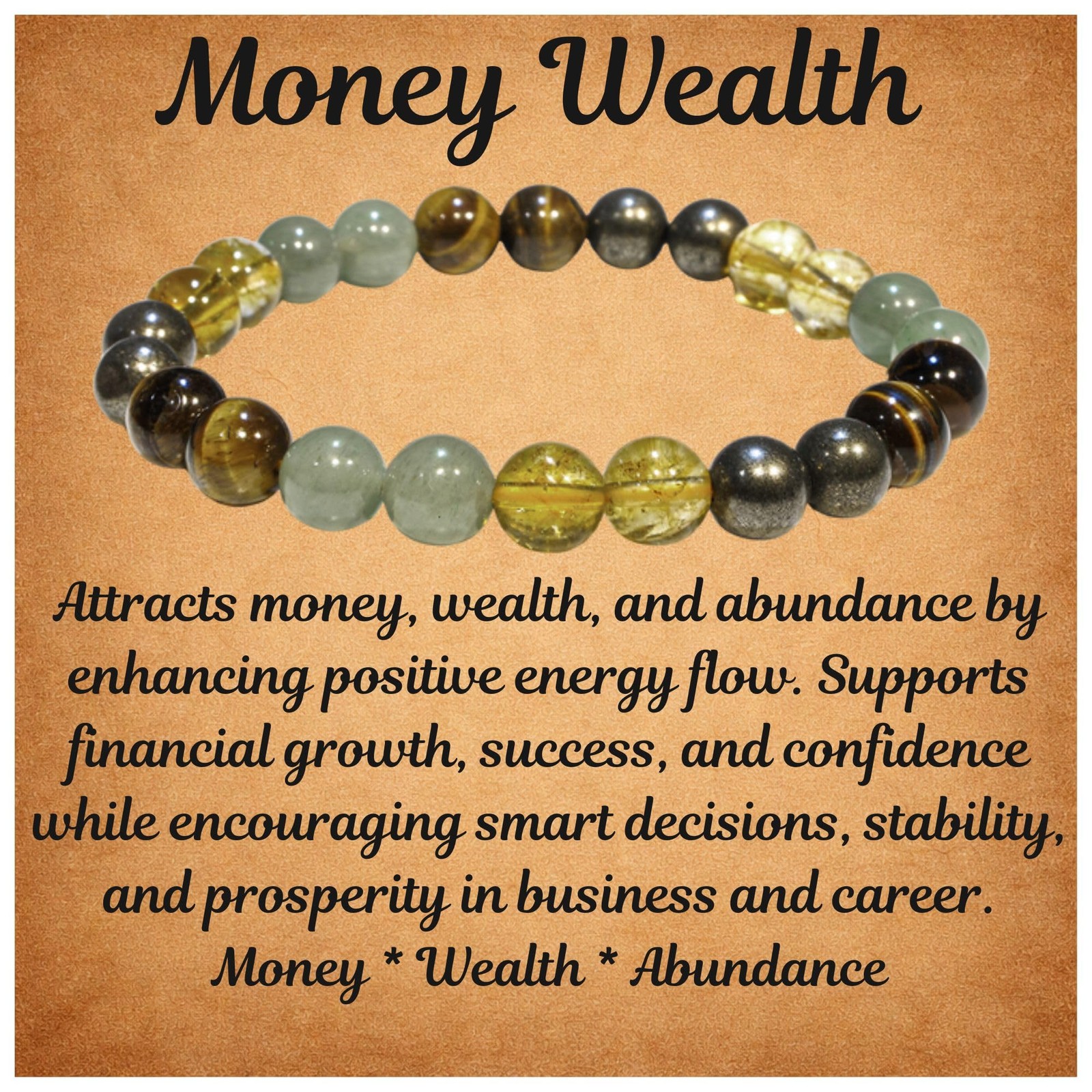 Money Attraction Bracelet for Wealth, Prosperity & Success – Abundance & Good…