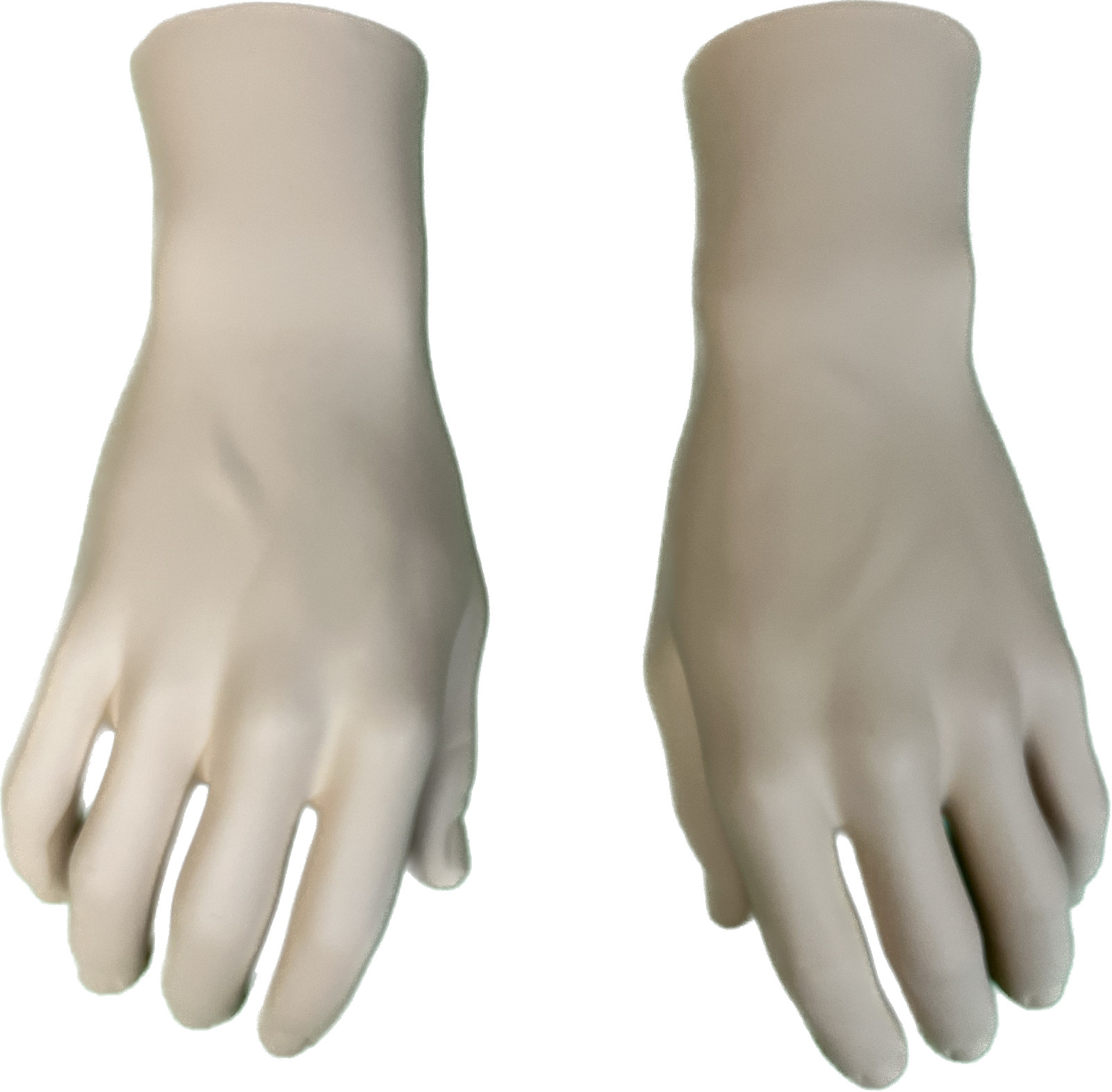1 pair hands -male spray painted mannequin hand, Life size realistic skin tone