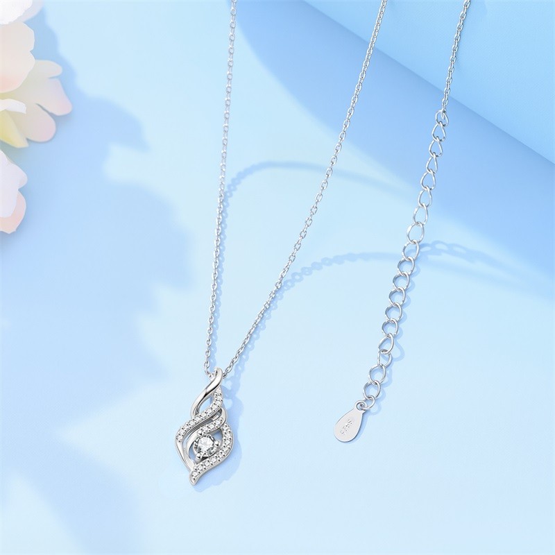 PANDACH Sterling Silver Conch Shell Pendant Necklace for Women Jewelry Gifts
