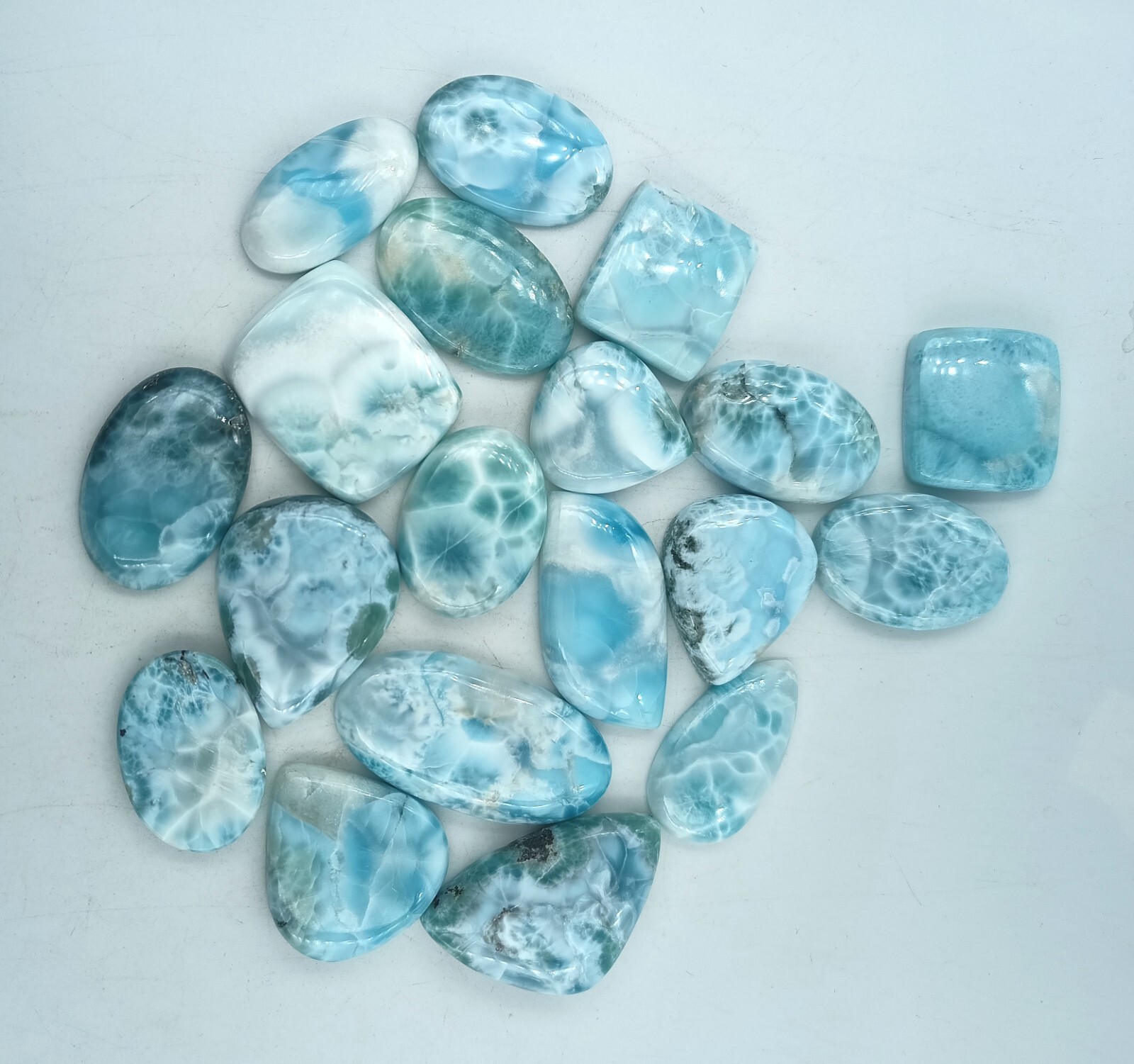 Natural Larimar Cabochon Gemstone , Natural Blue Larimar Gemstone, 71925