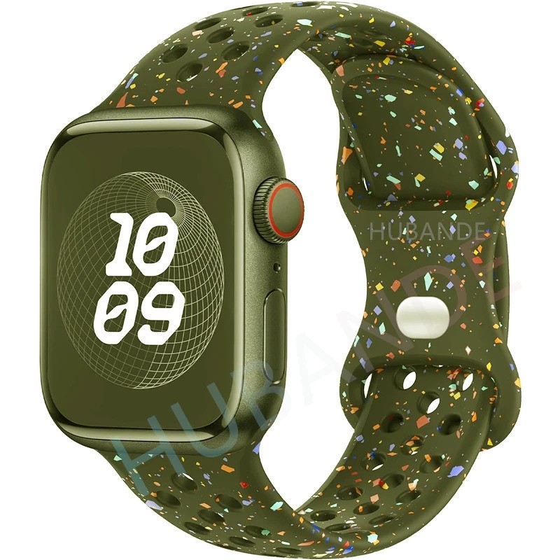 Sport Silicone Band for Apple Watch 11 10 9 8 7 Ultra 3 SE 41/42/44/45/46/49mm