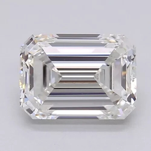 3.07 Cts Emerald Cut IGI Certified Lab Grown CVD Diamond E Color VS2 Clarity