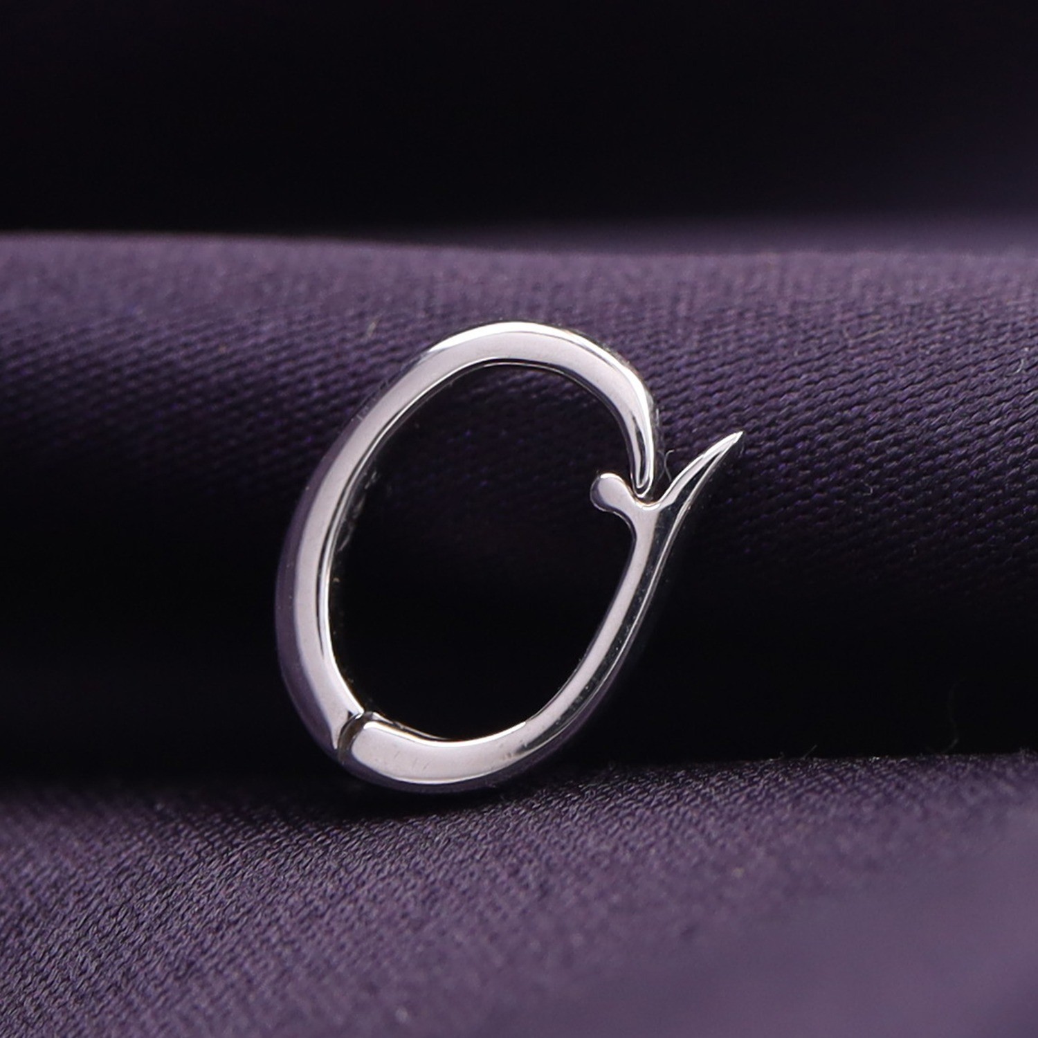 Pendant Enhancer Bail Slide For Pearls, Omega In 925 Sterling Silver