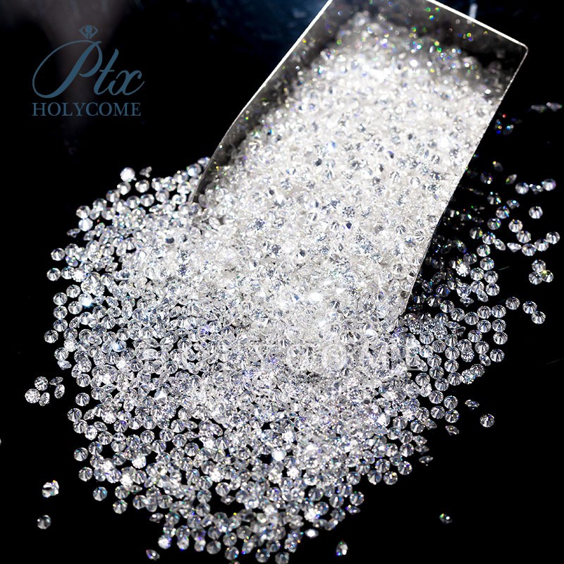 0.8~5.0mm White D Color VVS1 Round Cut Loose Moissanite Gemstone Jewelry Stones