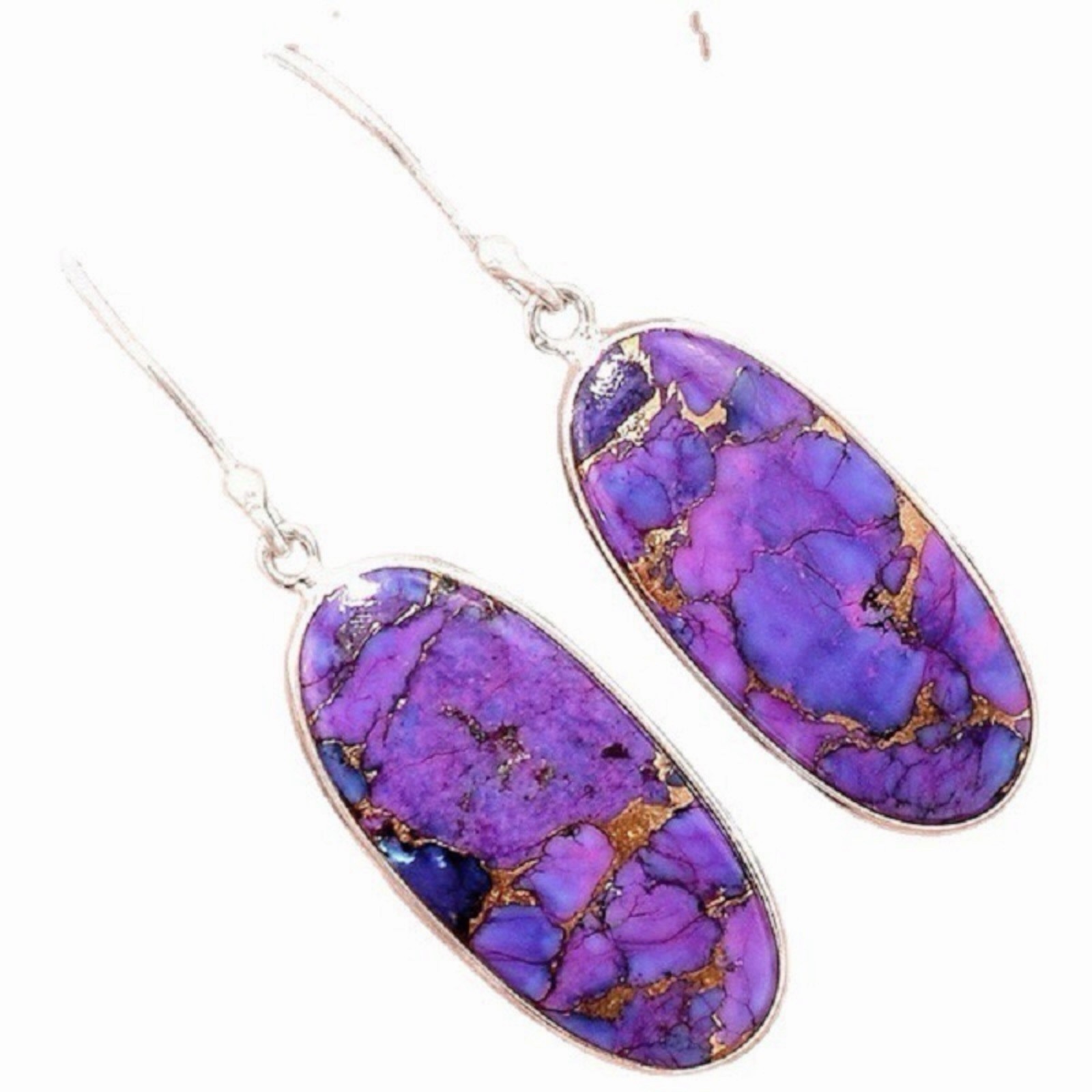 Women Multi-Color Turquoise Earrings Silver Hook Pearl Drop Dangle Jewelry C7