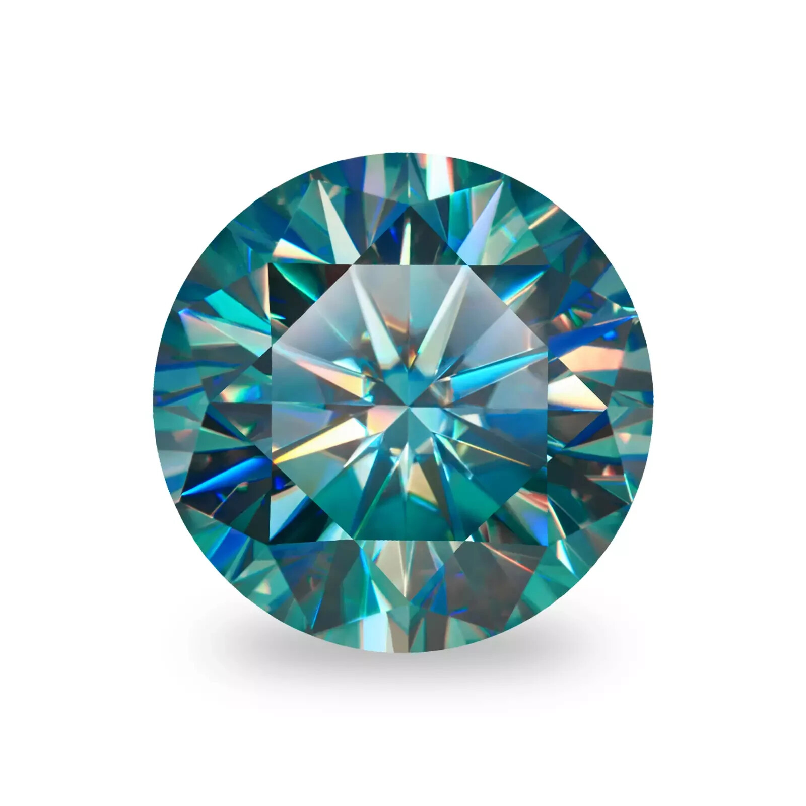 3 CT Natural Blue Diamond Round Cut VVS1 D Grade IDGL Certified 1 Free Gift ED8