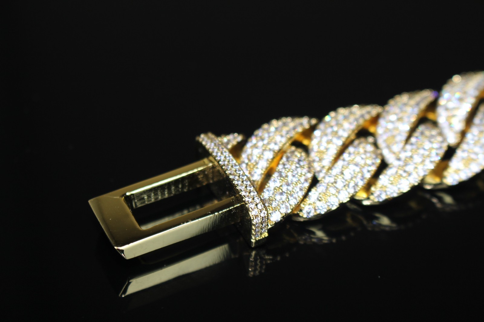 XXL 14k STAMPED Cuban Miami 22mm 124.6ctw Lab Sim Diamonds Gold HEAVY 450g CHAIN