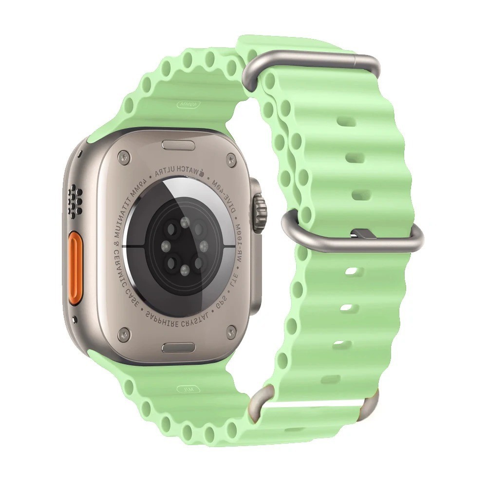 Ocean Band for Apple Watch Ultra 3/11/10/9/8/7/6/SE Silicone Strap Waterproof