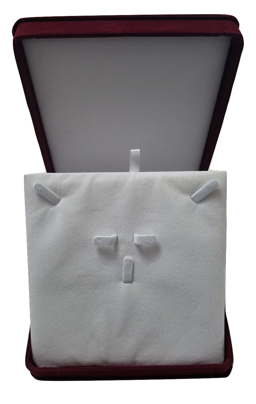 XL WINE RED VELVET SET GIFT BOX FOR JEWELRY-NECKLACE EARRING & BRACELET & BONUS
