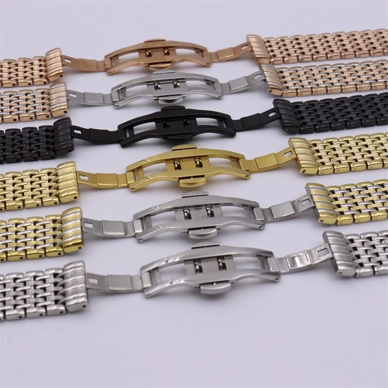 14mm 16mm 18mm 20mm 22mm Metal Bracelet Stainless Steel Watch Band Strap New