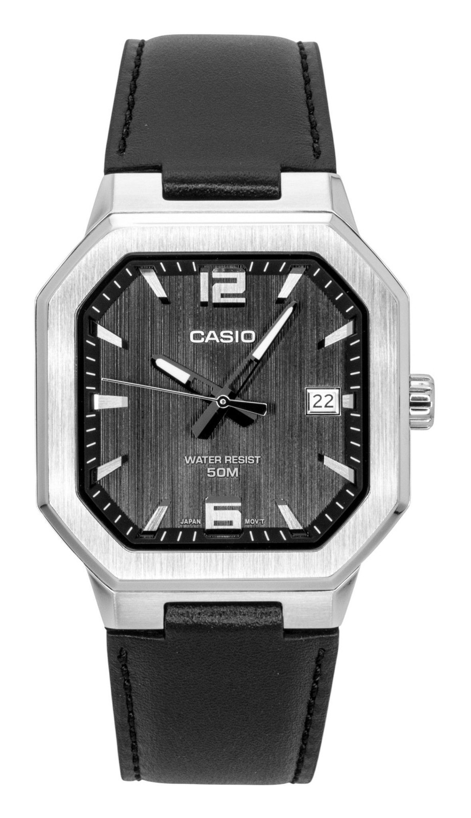 Casio Analog Leather Strap Black Dial Quartz MTP-B195L-1AV Men’s Watch