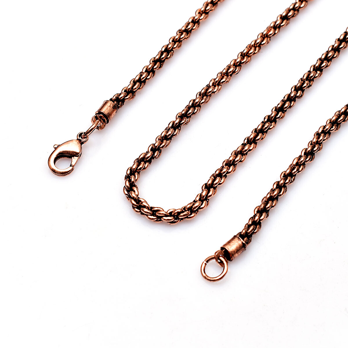 Pure Copper Rope Chain Designer Handmade Link Chain Necklace Jewelry RJ-05