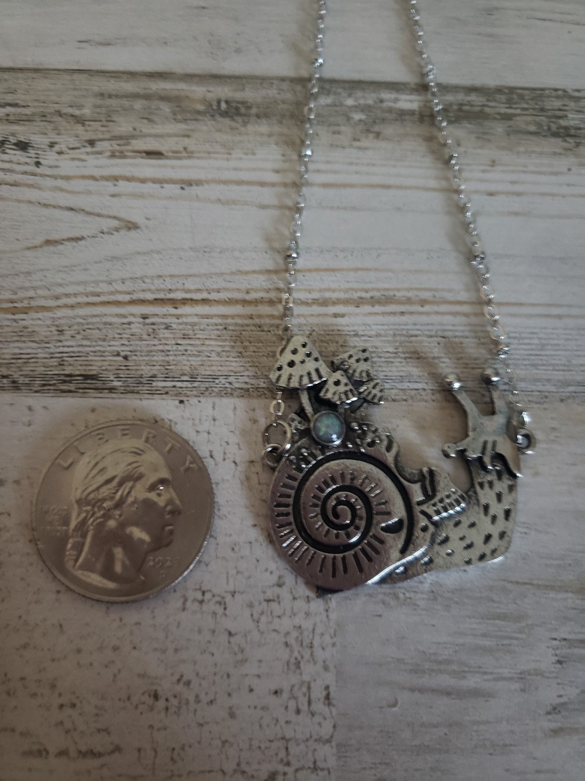Snail necklace skull mushrooms jewelry pretty cute cool gift hippie fashion love
