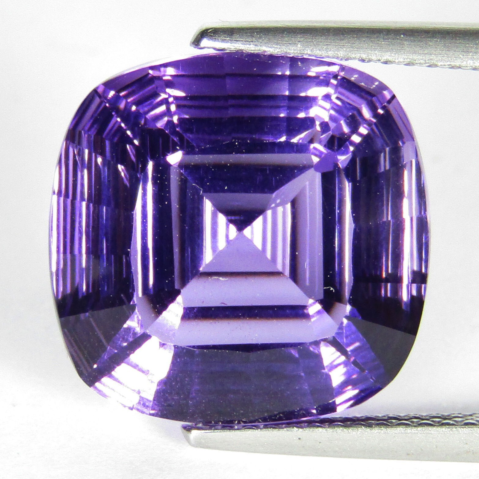 19.80Cts Genuine Natural Amethyst 16.7mm Fashion Cushion Cut Loose Gemstone