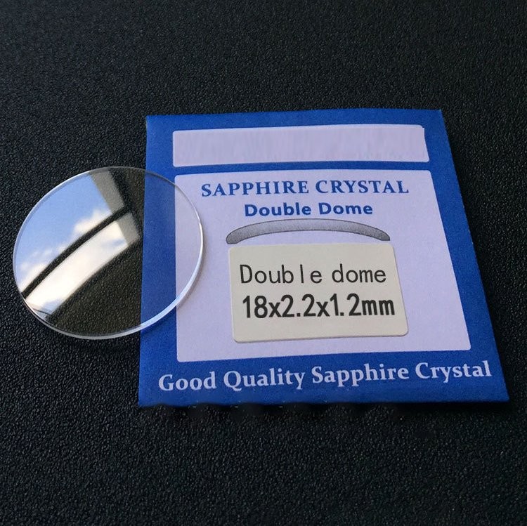 0.8-3.0mm Thick Sapphire Double Dome Watch Crystal Glass 16-45mm High quality