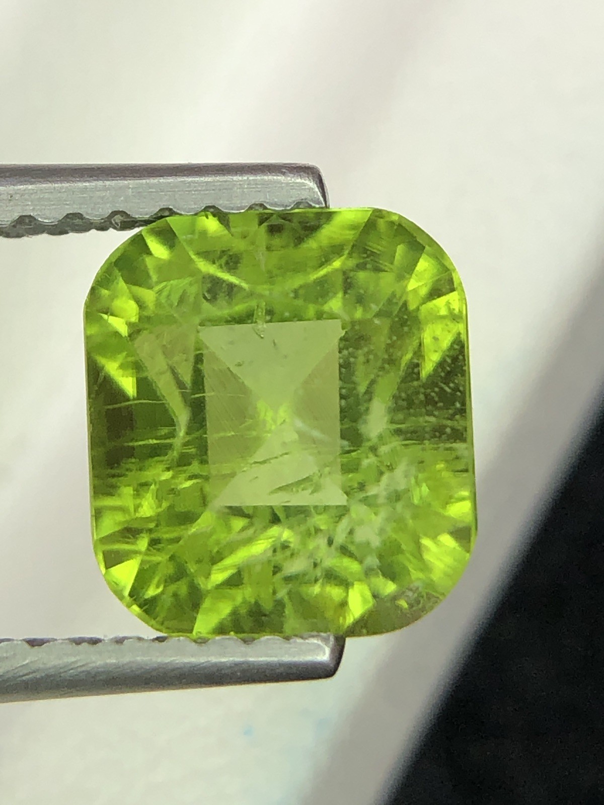 3 Cts Natural Green Peridot Cushion Cut Slightly Included Loose Gem